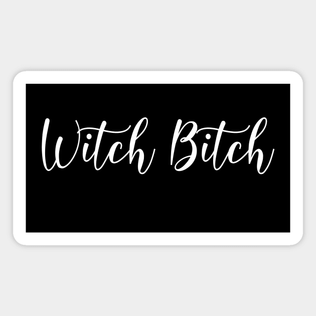 Witch Bitch Funny Wiccan Cheeky Witch Magnet by Cheeky Witch